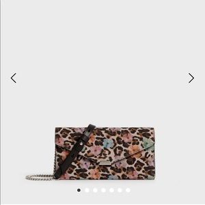NWT ALLSAINTS Lepi Chain Leather Wallet